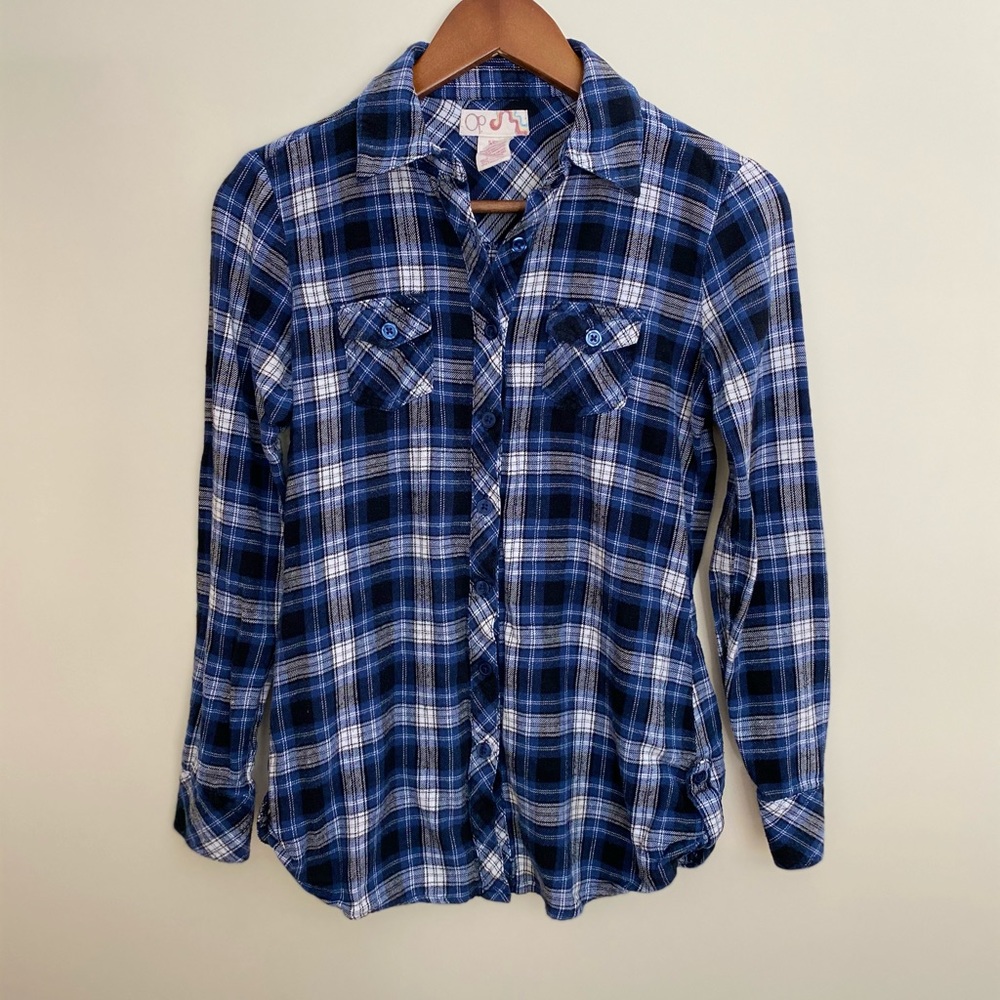 OP | Blue Flannel Button-Up Shirt